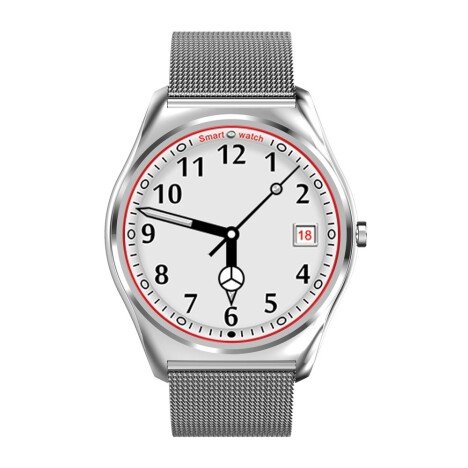 Ceas Smartwatch iUni N3 Plus, BT, 1.3 Inch, IOS si Android, Silver