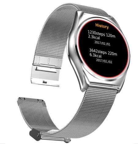 Ceas Smartwatch iUni N3 Plus, BT, 1.3 Inch, IOS si Android, Silver